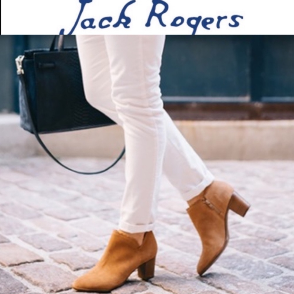 Jack Rogers marianne ankle zip booties 9.5